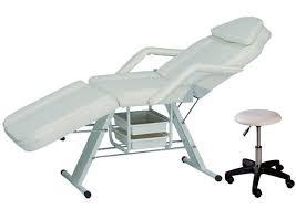 Globalstar Professional High Quality Beauty Facial Bed With Styling Stool White BS-616 - Awarid UAE