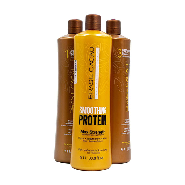 Brasil Cacau Smoothing Protein Set 1x3 - 1000ml - Awarid UAE