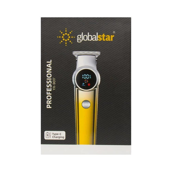 Globlastar  Professional Trimmer – Precision T‑Blade with Type‑C Fast Charging and 6 Guide Combs (1–9 mm)