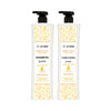 Globalstar Shampoo & Conditioner 1000ml with Shea Butter & Papaya – Frizz Control, Damage Repair & Intense Hydration