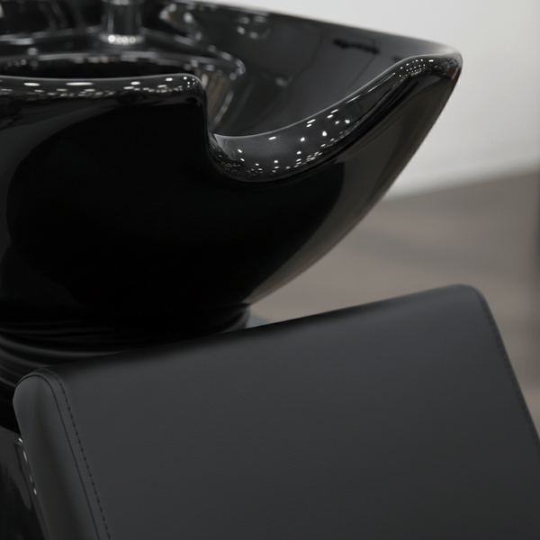 Globalstar SB-4017 Shampoo Chair with Black Basin – Professional Salon Backwash Unit