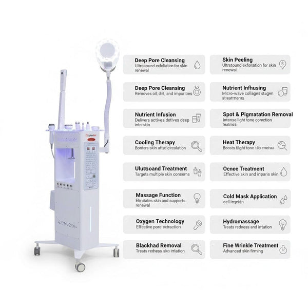 Globalstar 16-in-1 Professional Skincare Device – Skin Peeling, Pore Cleansing & Face Lifting Machine