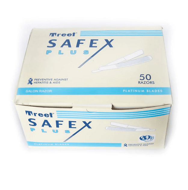 Safex Disposable Salon Razor - 50-Pack Professional Shaving Blades for ...