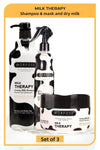 Morfose Milk Therapy 3-Piece Hair Care Set – Shampoo, Mask & Double Phase Blow Milk for Nourished, Shiny Hair