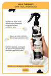 Morfose Milk Therapy 3-Piece Hair Care Set – Shampoo, Mask & Double Phase Blow Milk for Nourished, Shiny Hair