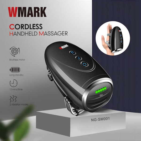 WMARK NG-SM001 Cordless Handheld Massager USB Rechargeable 2600mAh 13 Hours Runtime Barber Salon Heat Vibration