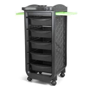 Globalstar Professional Salon Trolley with 5 PVC Drawers – Premium Hairdressing and Barber Organizer