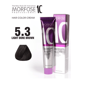 Morfose Hair Color (5.3 Light Golden Brown) 100ml - Argan Oil Special Herbal Complex