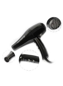 Tecno Elettra Tornado 6000 Super Turbo Professional Hair Dryer Black 2500W