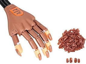 Globalstar Nail Trainer Practice Hand - Realistic and Flexible Mannequin for Pro Results