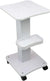 Globalstar Professional Salon & Beauty Trolley – Portable Medical Device Cart with Lockable Wheels, ABS & Aluminum Stand – White