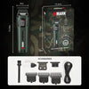 WMARK NG-8280 Professional T-Blade Trimmer 5-Speed 8000 RPM Cordless Hair Clipper DLC Blade 300min Runtime Green