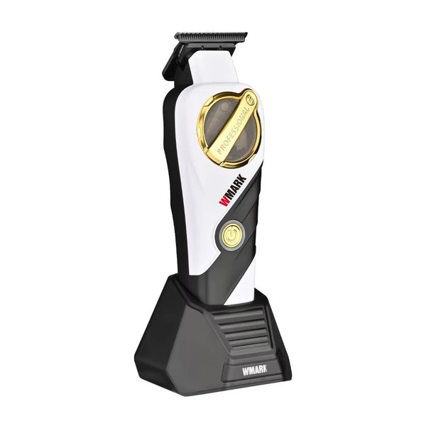 WMARK NG-9213 Professional Detail Trimmer 9000 RPM Cordless T-Blade Hair Clipper 0.1mm Gap White