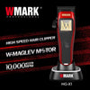 WMARK NG-X1 Professional Hair Clipper 10000 RPM Maglev Motor DLC Blade - Zero Gap Fade Clipper with 6 Combs