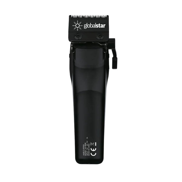 Black hair trimmer with 'globalstar' branding on a white background