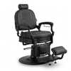 GlobalStar BX2961B-2 Matte Black Barber Chair – Honeycomb Quilted Heavy Duty Hydraulic Salon Chair