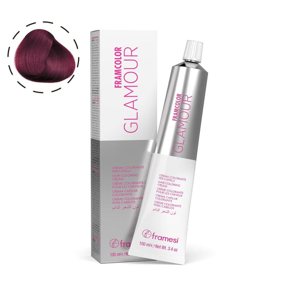 Framesi FramColor Glamour The Reds 100ml – Permanent Red Hair Color with 100% Grey Coverage