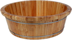 Global Star Wooden Footbath Bucket - Premium Soaking Tub for Relaxation and Detox