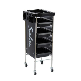 Globalstar Aluminum Pedicure Salon Trolley - Portable Stainless Steel Beauty Cart for Aesthetic and Cosmetic Use