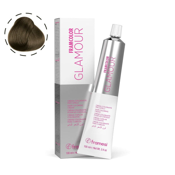 Framesi FramColor Glamour The Natural Ashes 100ml – Cool Ash Permanent Hair Color with 100% Grey Coverage