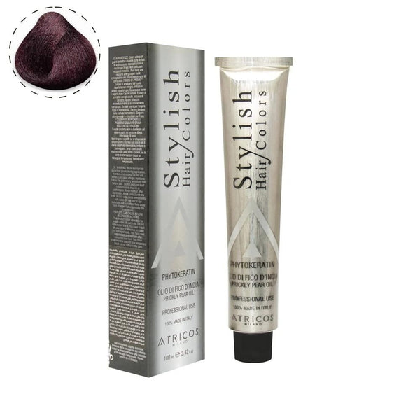Atricos Milano Stylish Hair Color – Violet Series | Professional Permanent Cream Color 100ml