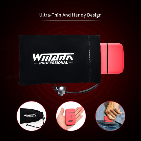 WMARK NG-7901 Mini Barber Shaver 8800RPM High Speed Golden Titanium Foil USB-C Rechargeable