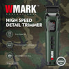 WMARK NG-8280 Professional T-Blade Trimmer 5-Speed 8000 RPM Cordless Hair Clipper DLC Blade 300min Runtime Green