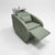 Globalstar Green Professional Salon Shampoo Bed – Adjustable White Basin & High Density Sponge