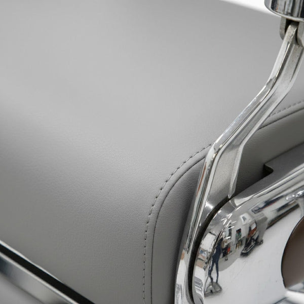 Globalstar BC-9997 Grey Barber Chair – Soft Leather 360° Rotating Professional Salon Chair