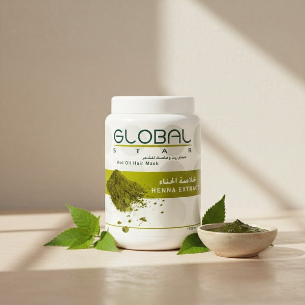 Globalstar Hot Oil Hair Mask Henna Extract 1500ml – Deep Nourish & Repair Treatment