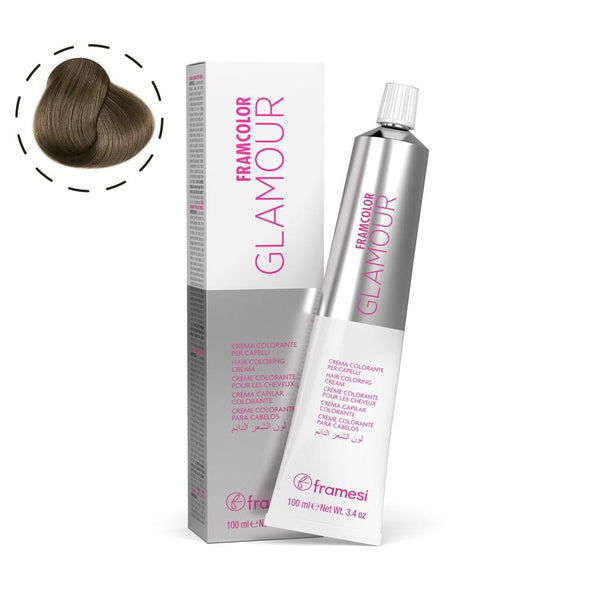 Framesi FramColor Glamour The Natural Ashes 100ml – Cool Ash Permanent Hair Color with 100% Grey Coverage