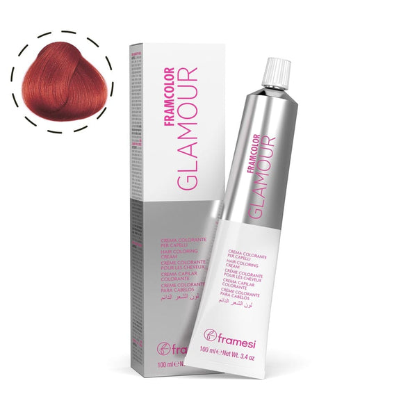 Framesi FramColor Glamour The Reds 100ml – Permanent Red Hair Color with 100% Grey Coverage