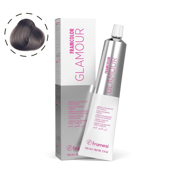 Framesi FramColor Glamour The Silver Violet Series 100ml – Permanent Silver Violet Hair Color with 100% Grey Coverage