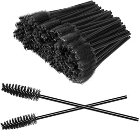 Globalstar 50 Pack Disposable Eyelash Brushes - Adjustable Eyelash Spoolies for Perfect Makeup