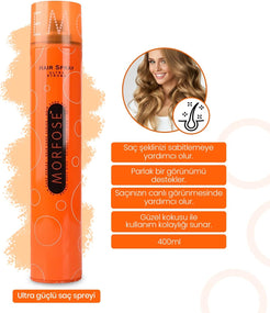 Morfose Ultra Strong Hair Spray 400ml - Long-Lasting Hold and Shine