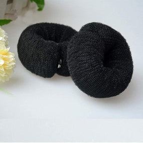 Globalstar Donut Hair Bun Black 23cm Ring - The Versatile Hair Accessory