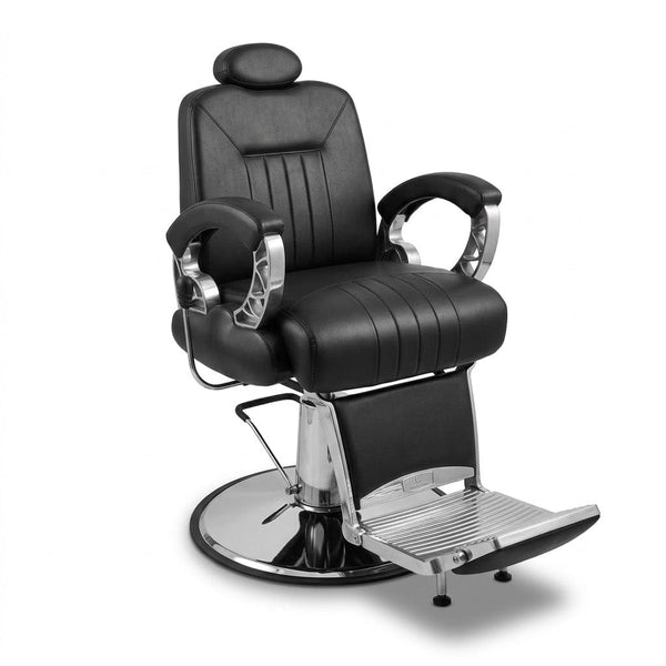 Globalstar 8771-1B Black Premium Barber Chair – Heavy Duty Reclining Hydraulic Salon Chair