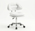GlobalStar YT-3 Manicure Chair – Cream White Hydraulic Rolling Salon Chair with Backrest & Armrests