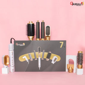 Gjarrah 7 Piece Hair Dryer – Advanced Styler with 12 Settings, Negative Ion Technology, and 360-Degree Reversible Rotation