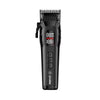 Black hair trimmer with digital display on a white background