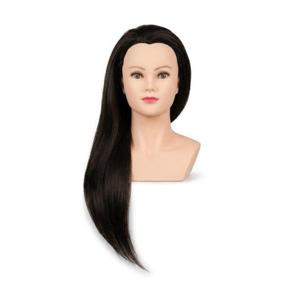 Globalstar Mannequin Training Head – Brown Hair Hairdressing Practice Head for Salon Training