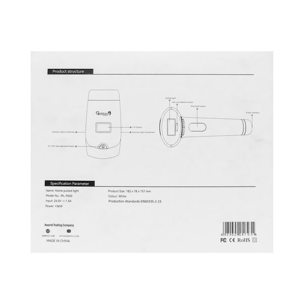 Gjarrah Hair Removal Device – High-Power Pulsed Light with Readiness Indicator