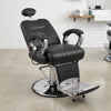 Globalstar 8771-1B Black Premium Barber Chair – Heavy Duty Reclining Hydraulic Salon Chair