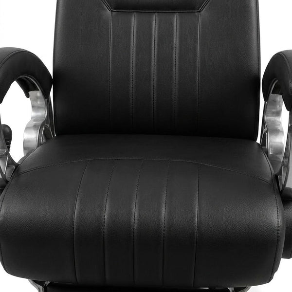 Globalstar 8771-1B Black Premium Barber Chair – Heavy Duty Reclining Hydraulic Salon Chair