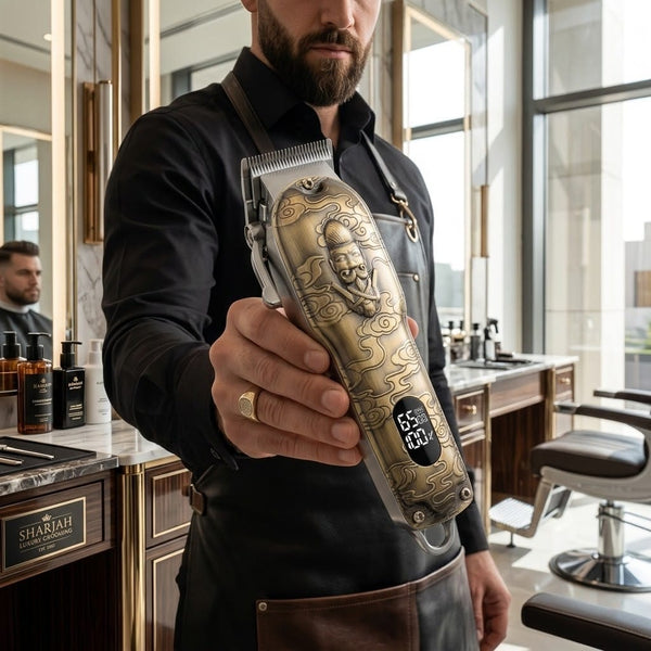 Globlastar Professional Hair Clipper – LED Display, Adjustable Blade Length, Long‑Life Battery & Powerful Motor