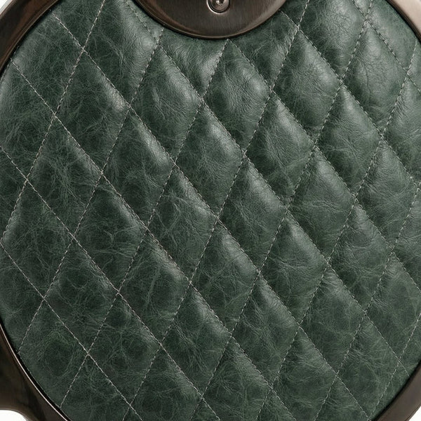 Globalstar Barber Chair Green Black BX-2951-1 – 360° Rotating Reclining Professional Salon Chair