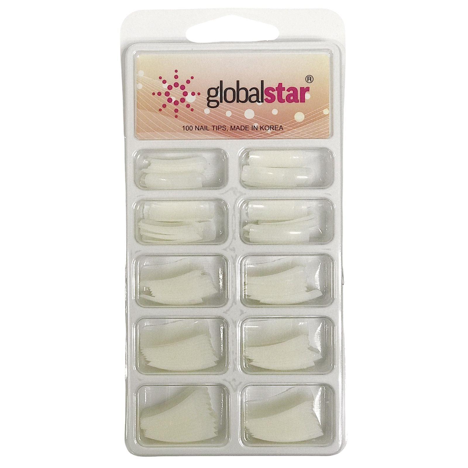 Globalstar Acrylic Natural Nail Extension Tips 1x100 TR-8
