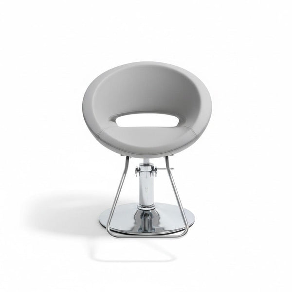 Globalstar Ladies Styling Chair with Back Rest - Comfortable Grey Salon Chair BX1055B