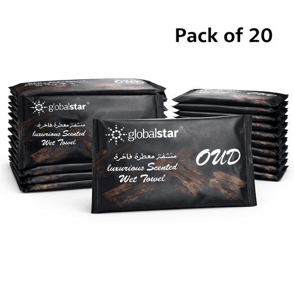 Globalstar All-Purpose Refreshing Wet Towels – Versatile and Scented Cotton Towels for a Refreshing and Hygienic Experience