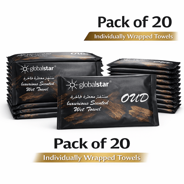 Globalstar All-Purpose Refreshing Wet Towels – Versatile and Scented Cotton Towels for a Refreshing and Hygienic Experience